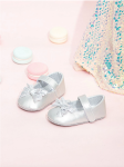 Elegante Baby Sko, Sølv Sløjfer, Baby Sko, Komfort, Sikkerhed, Stil, Funktionalitet, Kvalitetsmaterialer, Unik Design, Naturlig Fodudvikling