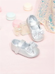 Elegante Baby Sko, Sølv Sløjfer, Baby Sko, Komfort, Sikkerhed, Stil, Funktionalitet, Kvalitetsmaterialer, Unik Design, Naturlig Fodudvikling