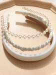perle hårbånd, piger tilbehør, creme hårbånd, elegant piger tilbehør, børnetilbehør, specielle lejligheder piger, børnemode, luksus børnetilbehør, komfortable hårbånd, kvalitet børnetilbehør