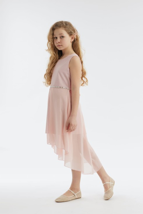 unik Jasmina kjole, pige kjoler, festkjole, små prinsesser, familiemæssige begivenheder, pink-kirsebærfarve, naturlige charme, unikke kjole, smuk udseende, maksimal komfort