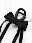 Nordisk minimalistisk sløjfeklemme i satin på fletning