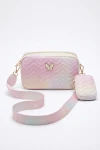 Pink pige-håndtaske med sommerfugl og kæde, pige håndtaske pink, festtaske pige, brudepige taske, Dåb tilbehør, sommerfugletaske barn, pige crossbody, lille pige håndtaske, ZOYA Fashion