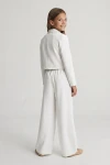 Hvidt festsæt pige Emi – jakkesæt til konfirmation komplet styling, festtøj børn hvid, ZOYA Fashion Danmark