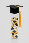 Gennemsigtige diplomtuber med studenterhue til dimission