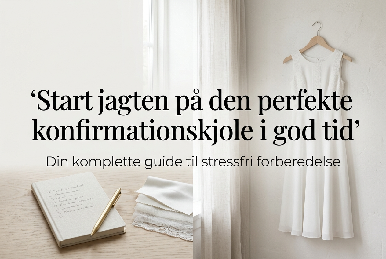 Konfirmationskjoler 2026: Den komplette tjekliste til den perfekte kjole